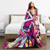 Warm Soft Blanket Travel H-Hazbin Hotel Bedding Throws Flannel Bedspread For Home Decor Graphic Sofa Bed Cover