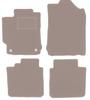 Beige Velour Floor Mats For: Toyota Camry VIII XV50 Sedan (2011-2018)