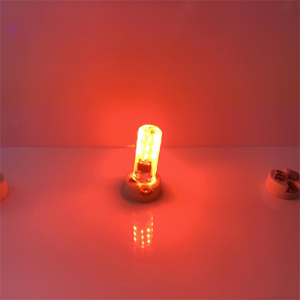 

3 шт./уп. Силиконовая лампа 2 Вт/3 Вт Красный/Синий/Зеленый Мини G4 LED COB Лампа AC DC 12 В Свечи Энергосберегающая Люстра Ночник DC 12V 24Pcs