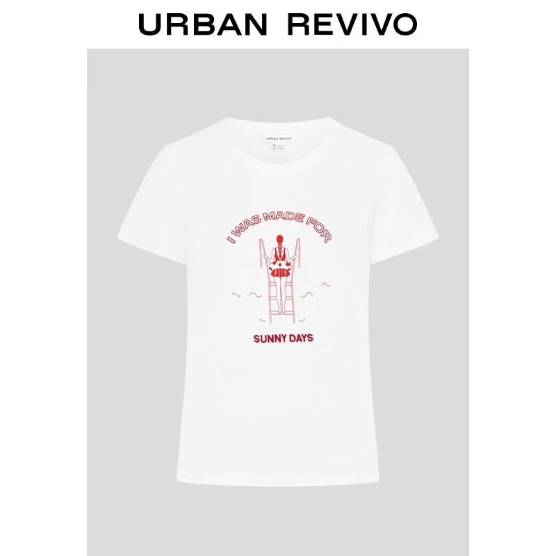 UR2026 Women s Embroidered Cotton T-shirt S