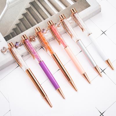 1.0mm Ballpoint Pen Creative Crystal Diamonds Metal Pen Stationery For School Student Office