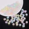 35-50pcs Plastic Acrylic Star/Heart Charm Beads For DIY Jewelry Making