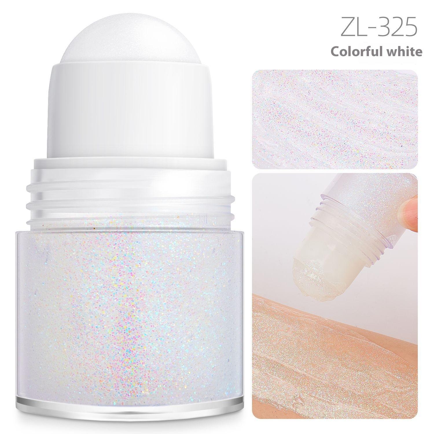 

Популярный блестящий гель гель блестки волосы тело волосы на лице блестки пудра тени для век крем макияж танец 20Ml Roller Bottle