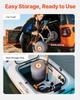 Kayak Cart, 158.8 kg Load Capacity, Kayak Trolley with 30.5 cm Inflatable PU Tires & 2 Straps, Assembles & Disassembles Within Seconds, Paddle Board