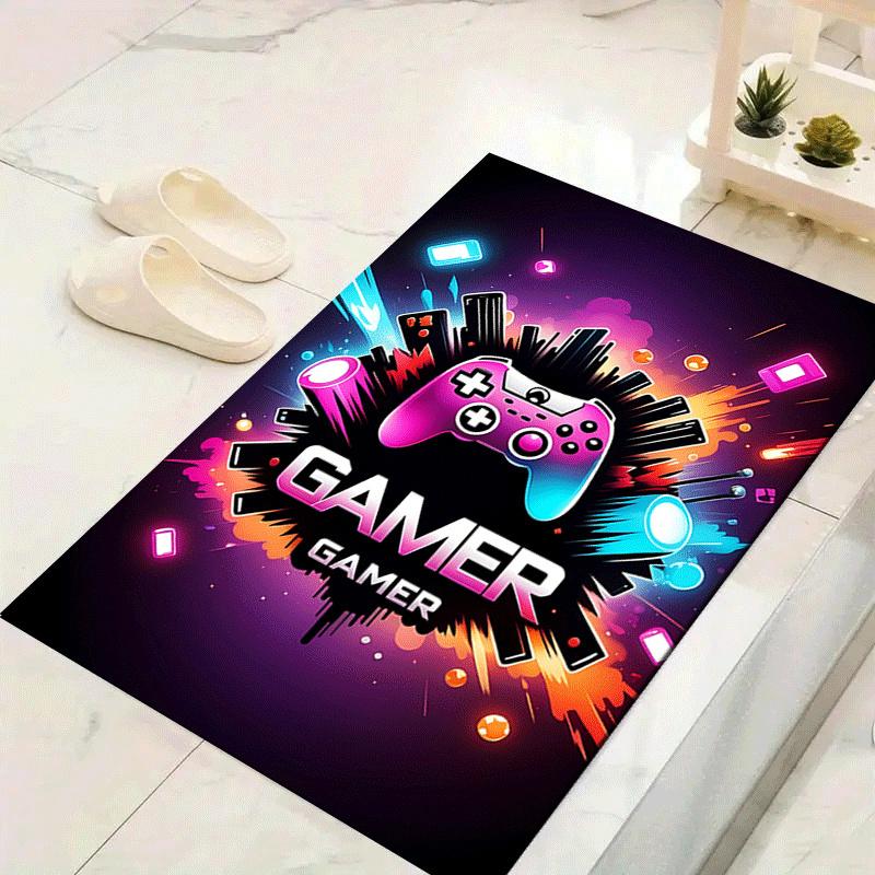 

1pc Fun game controller Print, Design Indoor Area Rug - Soft, Anti-Slip, and Durable Gaming Room Decor for Bedroom, Living Room 60cm by 90cm