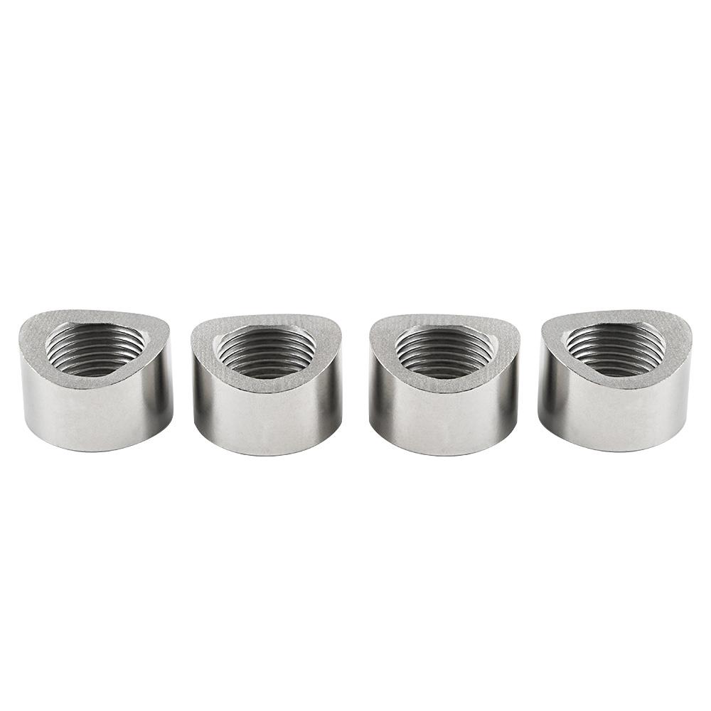 4PCS Universal M18X1.5 O2 Oxygen Sensor Notch Nut Weld Bung Threads 304 Stainless Steel