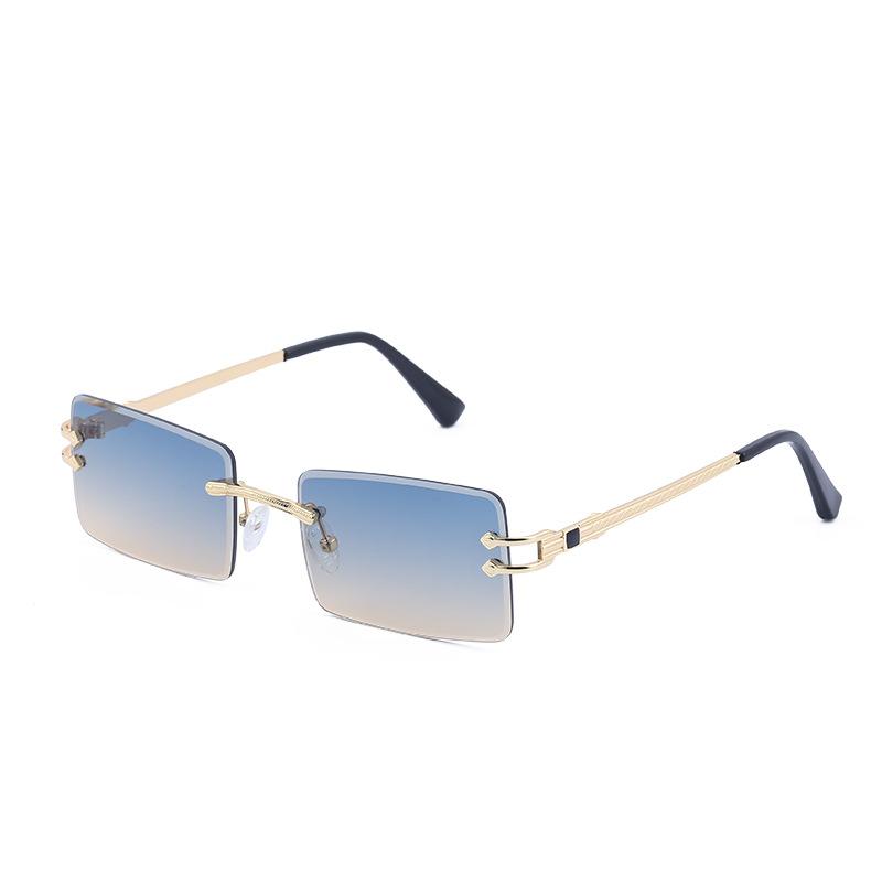 Lunettes de soleil sans monture Lunettes de soleil de protection solaire pour hommes Lunettes de soleil pour femmes