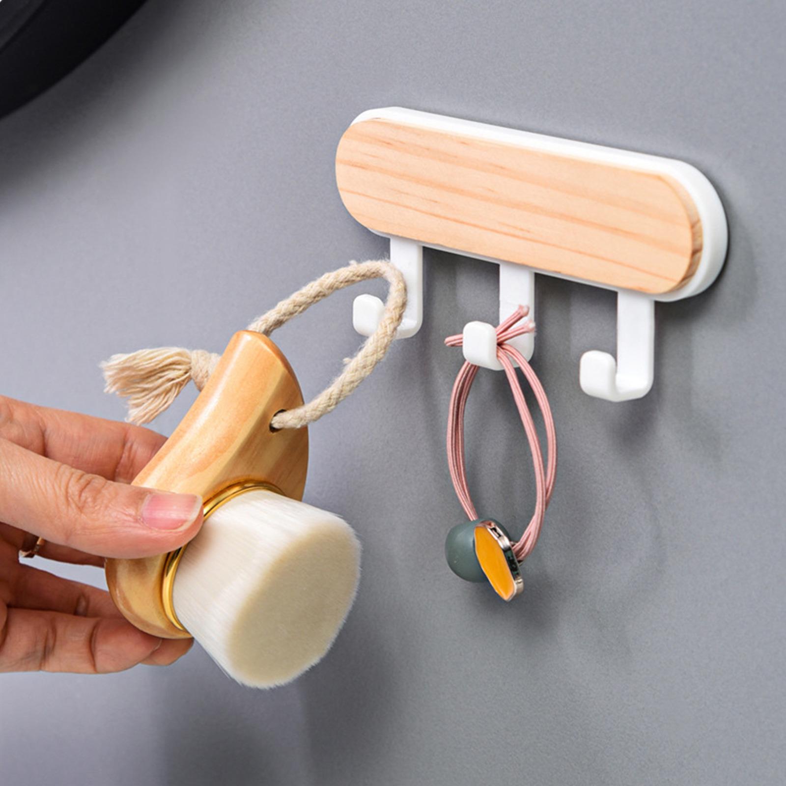 

Hat Scarf Storage Organizer Wood Key Holder Strong Key Ring Rack Phone Hooks Clerk Housekeeper Decorative Wall Mounted Hangers