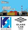 Glass Lab A Mysterious Glass Whose Pattern Expands When You Add Alcohol a Wooden Edo Sand Covered Made In Japan [GLASS-LAB] "Kaede" [In Box] Kiriko,