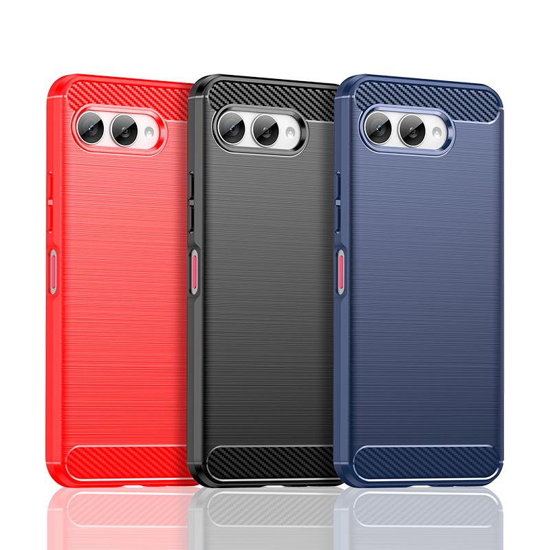 Für Cover T-Mobile T Phone 3 Hülle T-Mobile T Phone 3 Pro Stoßfeste Silikon Kohlefaser Rückseite Hülle Für T-Mobile T Phone 3 Hülle