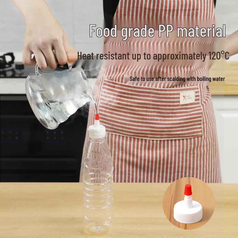 Tappo Beccuccio a Prova di Perdite per Bottiglia di Acqua Minerale – Ricambio per Oliera con Beccuccio Lungo e Dritto