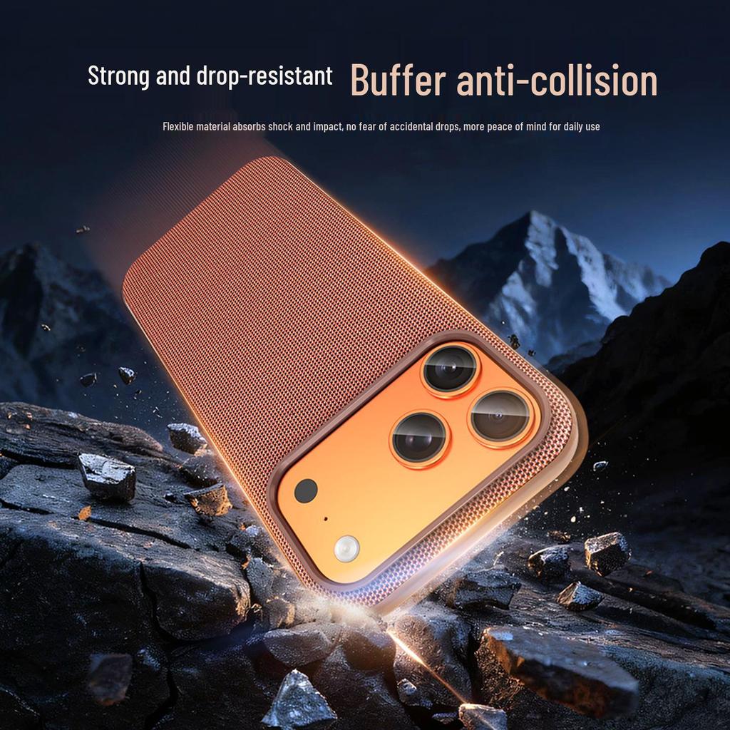 Official Magnetic Fabric Case for iPhone 17 Pro Max - Apple Tech Frosted Full Coverage Protective Case
