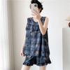 Women's Summer Ultra-Thin Cotton Satin Pajamas Set With Shorts And Sleeveless Vest, Cool Comfort Home Wear For Hot Weather