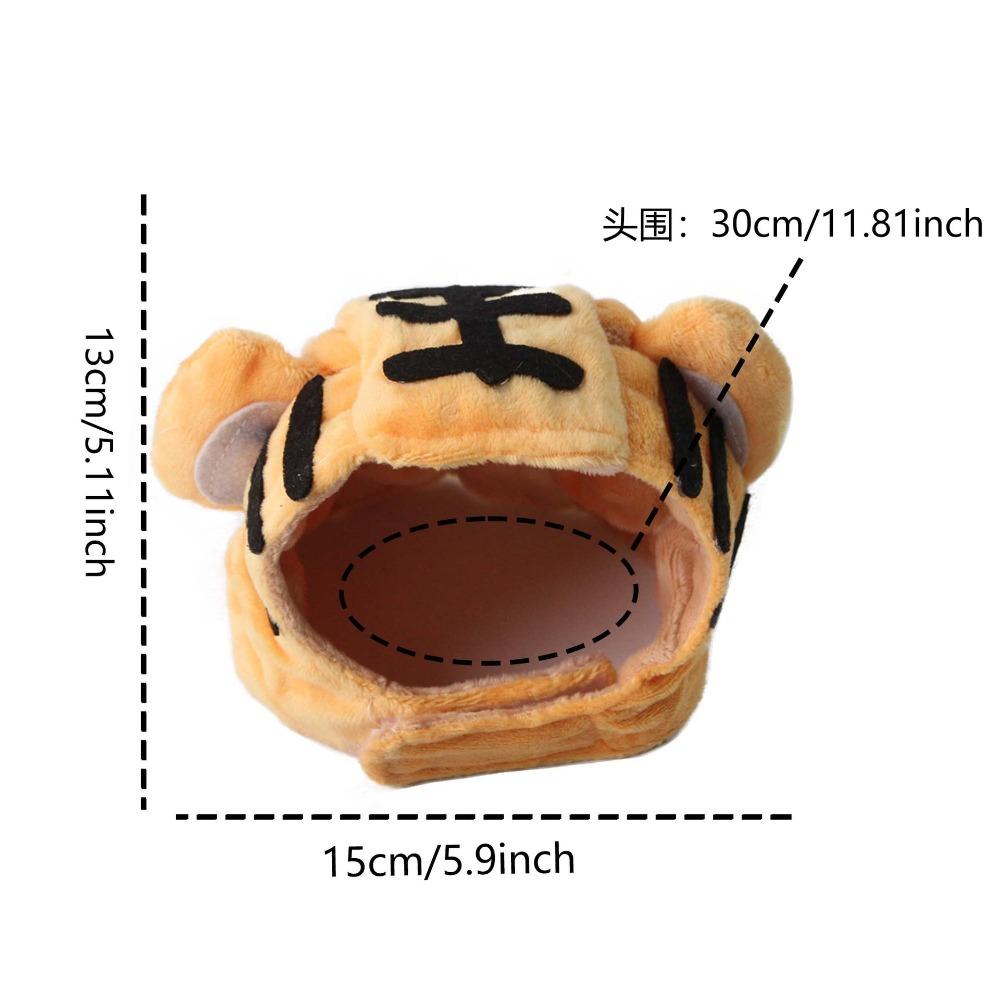 

Pet cat transformation tiger plush ear hat small dog cute funny dress up pet decoration supplies One size fits all