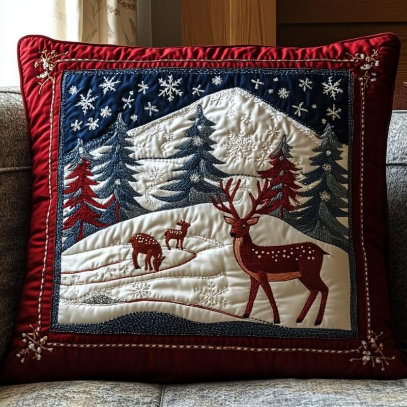 Peacock Quilted Pillow Cover 3D Digital Print Custom Cushion Case Home Decor
