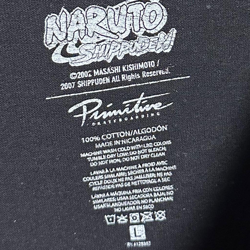 [USED] Primitive Naruto Akatsuki Anime T-Shirt Black