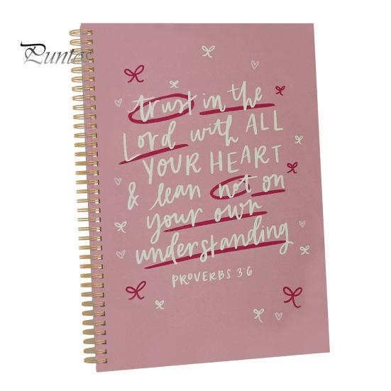 

Християнський блокнот із ниткою Релігійний журнал для жінок Блокнот для вивчення Біблії Церква Духовні події Християнські канцелярські товари рожевий