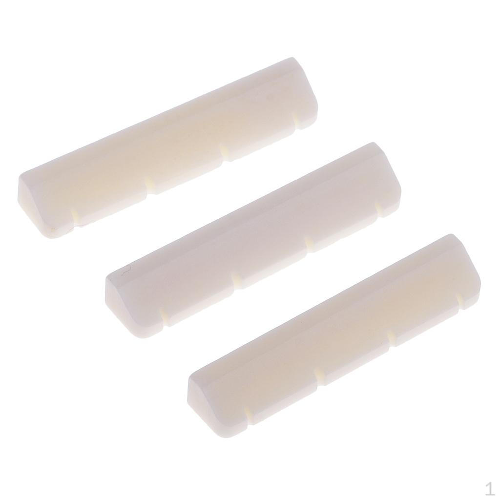 3x Uku Slotted Nuts Carved for 4 Guitar Replacement Parts