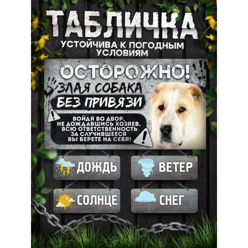 

DANGER DOG Metal Warning Sign for Yard Fence 20x30cm