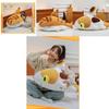 Adorable Orange Shark Cat Plush Toy Fluffy Ocean Animal Long Pillow For Sleep