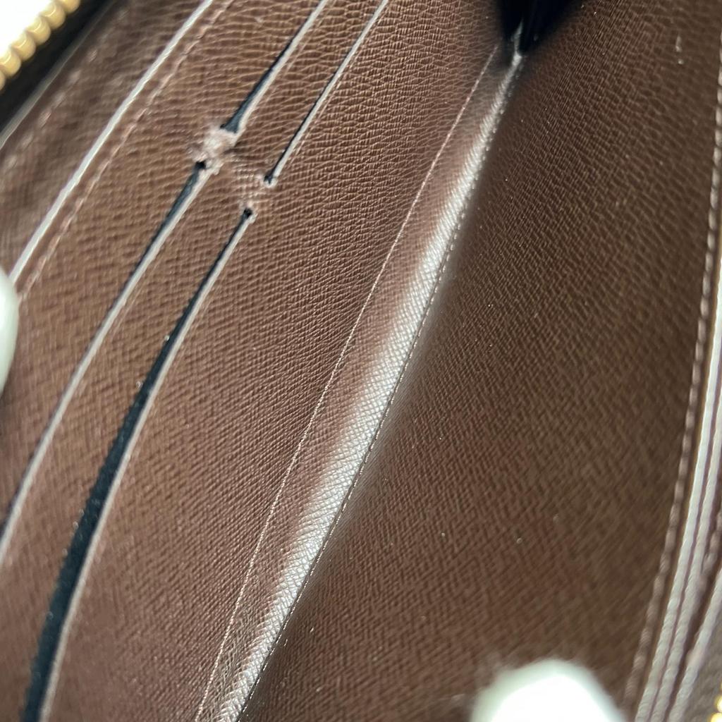 LOUIS VUITTON Zippy wallet Purse Brown Women used