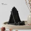 Cell Phone Stand for Desk 3D Printed Gothic Window Stand, Vintage Skull Vine Relief Organizer, Niche Dark Style Gift Academia Holder Phones,