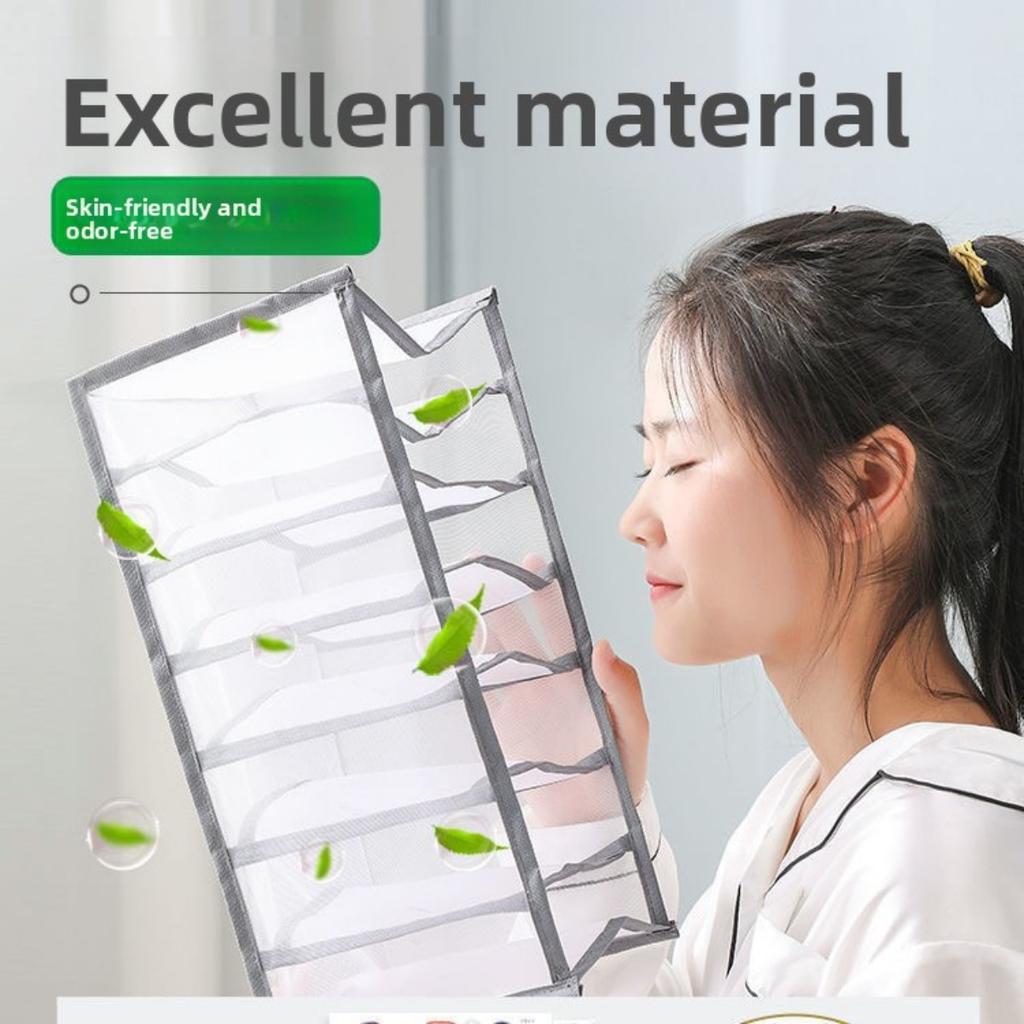 Foldable Drawer-Style Wardrobe Organizer with Handles for Underwear and Clothing