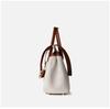 Large capacity commuter bag, premium sense, portable shoulder messenger bag, canvas with cowhide lock, tote bag, briefcase, women
