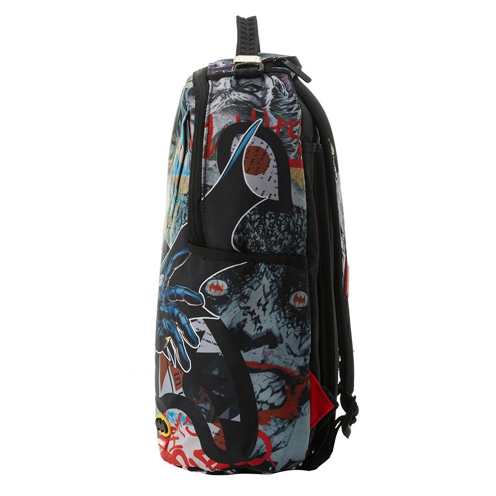 Sprayground x Batman Collaboration Logo Pattern Print Polyester Backpack Men backpack Multicolor W1135810