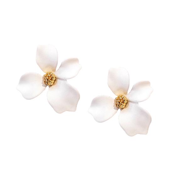 Fashion Girls Flower Ear Studs Women All-match Date Party Travel Earrings Gift