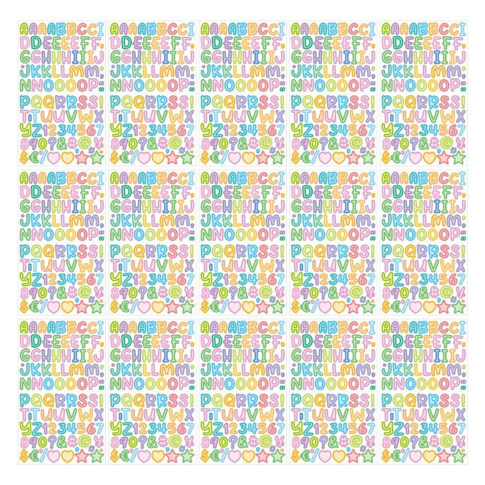 Cartoon Cartoon Initial Alphabet Paster 26 Letter Number Stickers  Hand Ledger Materials