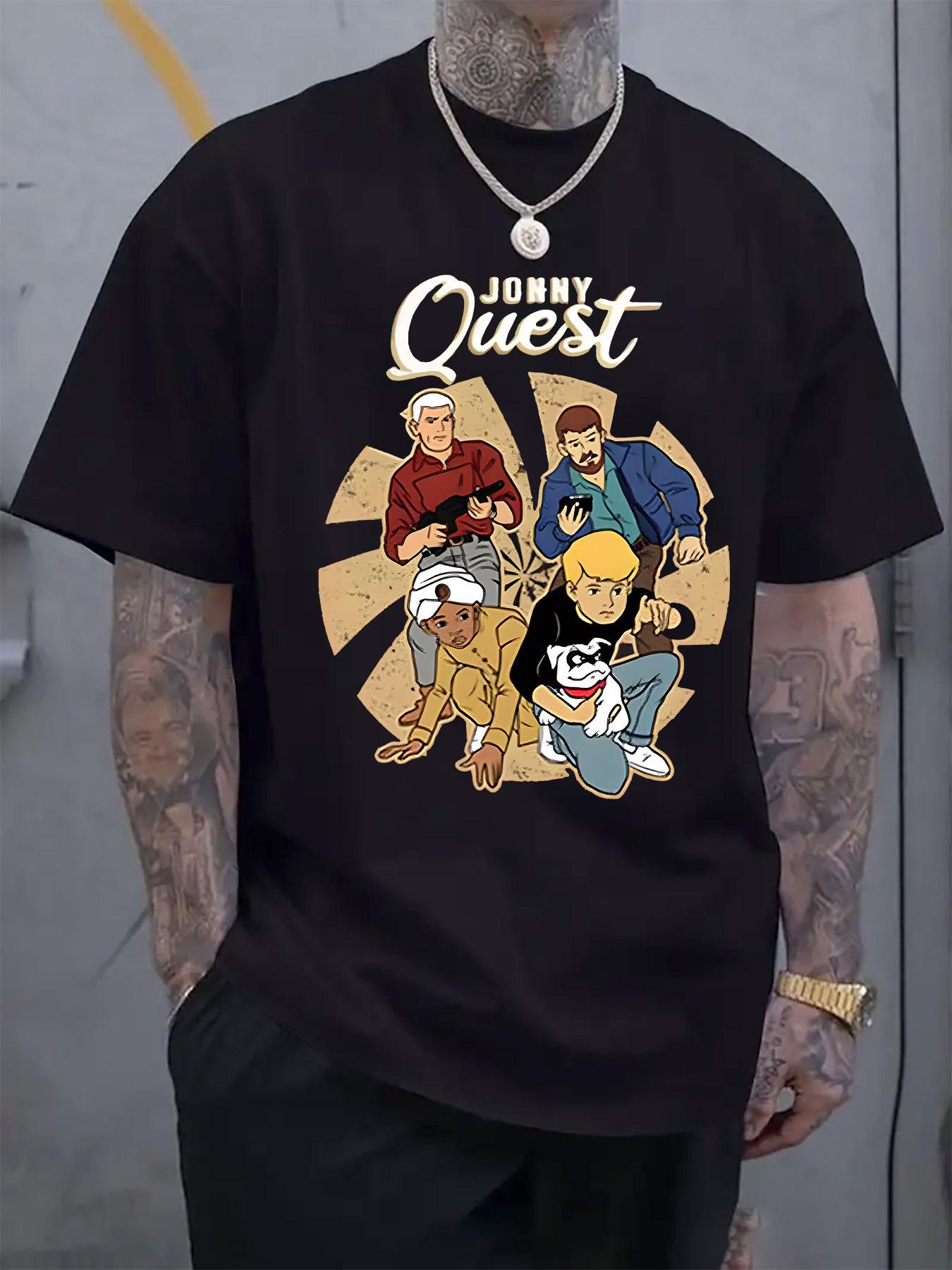 

Johnny Quest Graphic Print Short-Sleeve T-shirt - Retro Cartoon Design XL