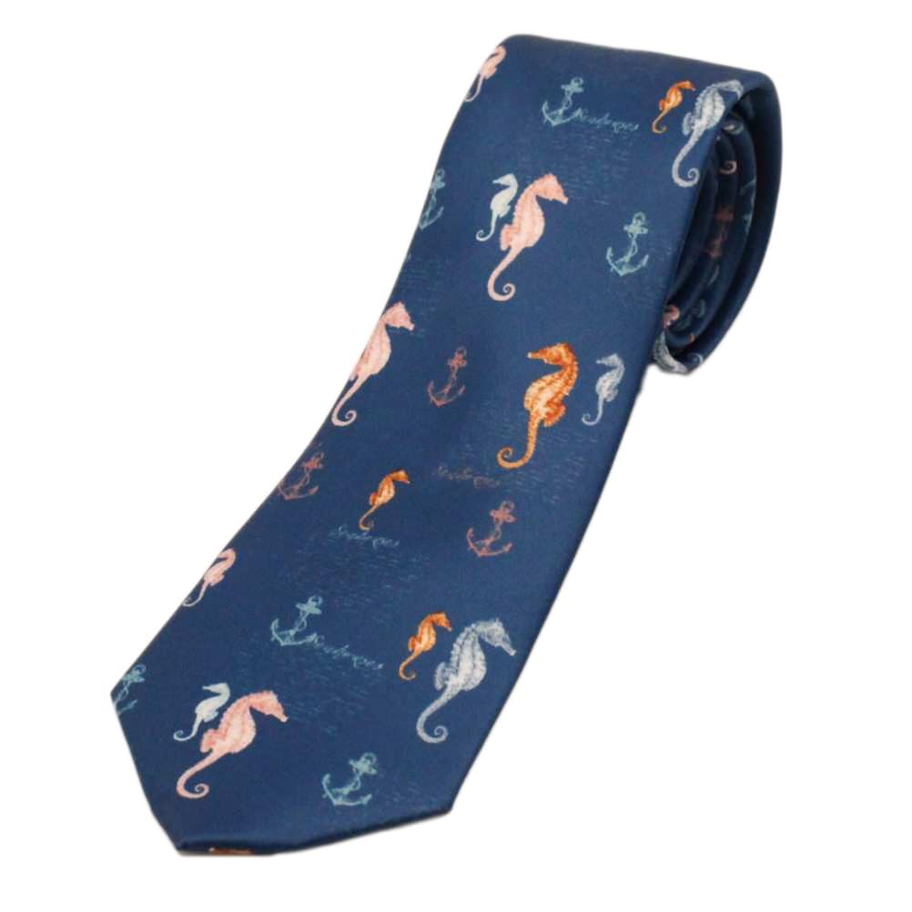 

[CUFFSMANIA] Blue Seahorse (Dragon s Offspring) Funny, Interesting, Unique Tie