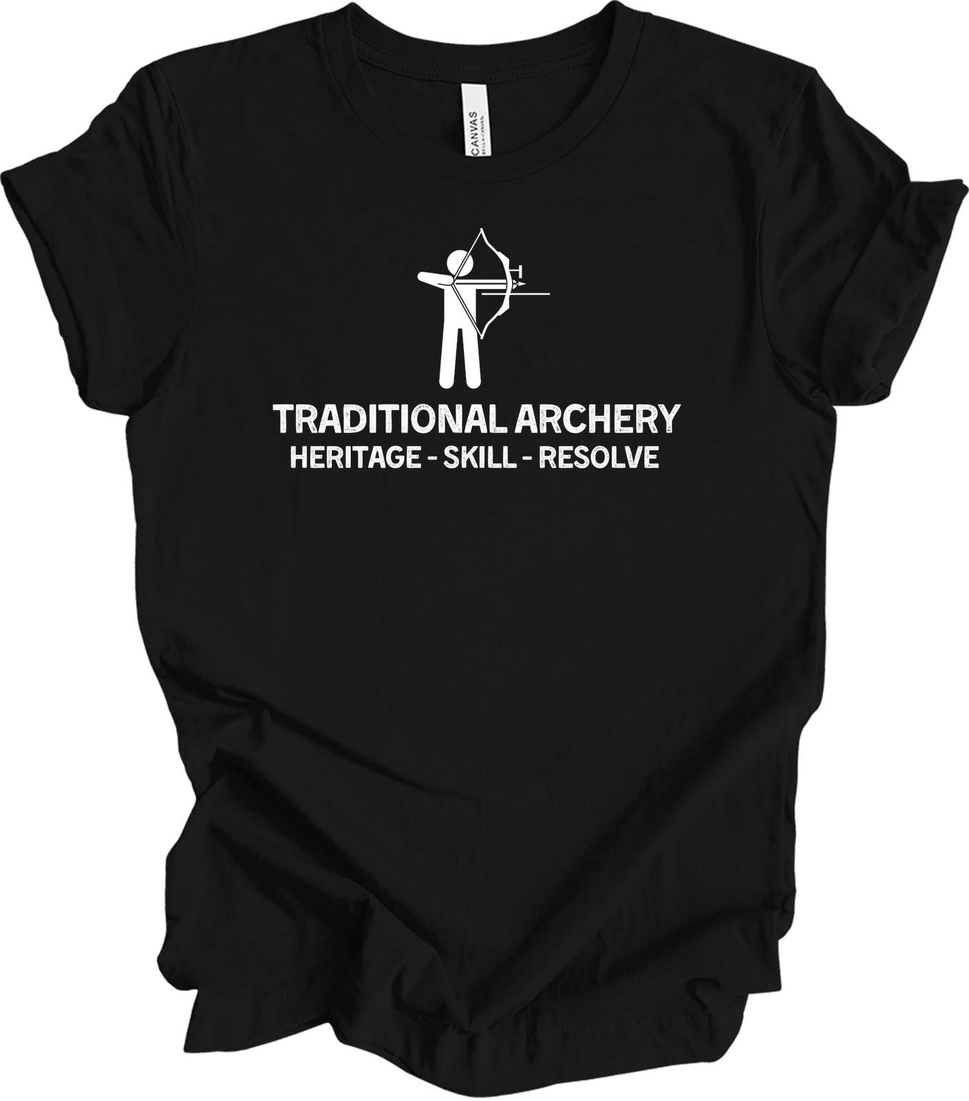 Traditional Archery Vintage Trad Bow Archers Sarcastic Humor Gift T-Shirt XL