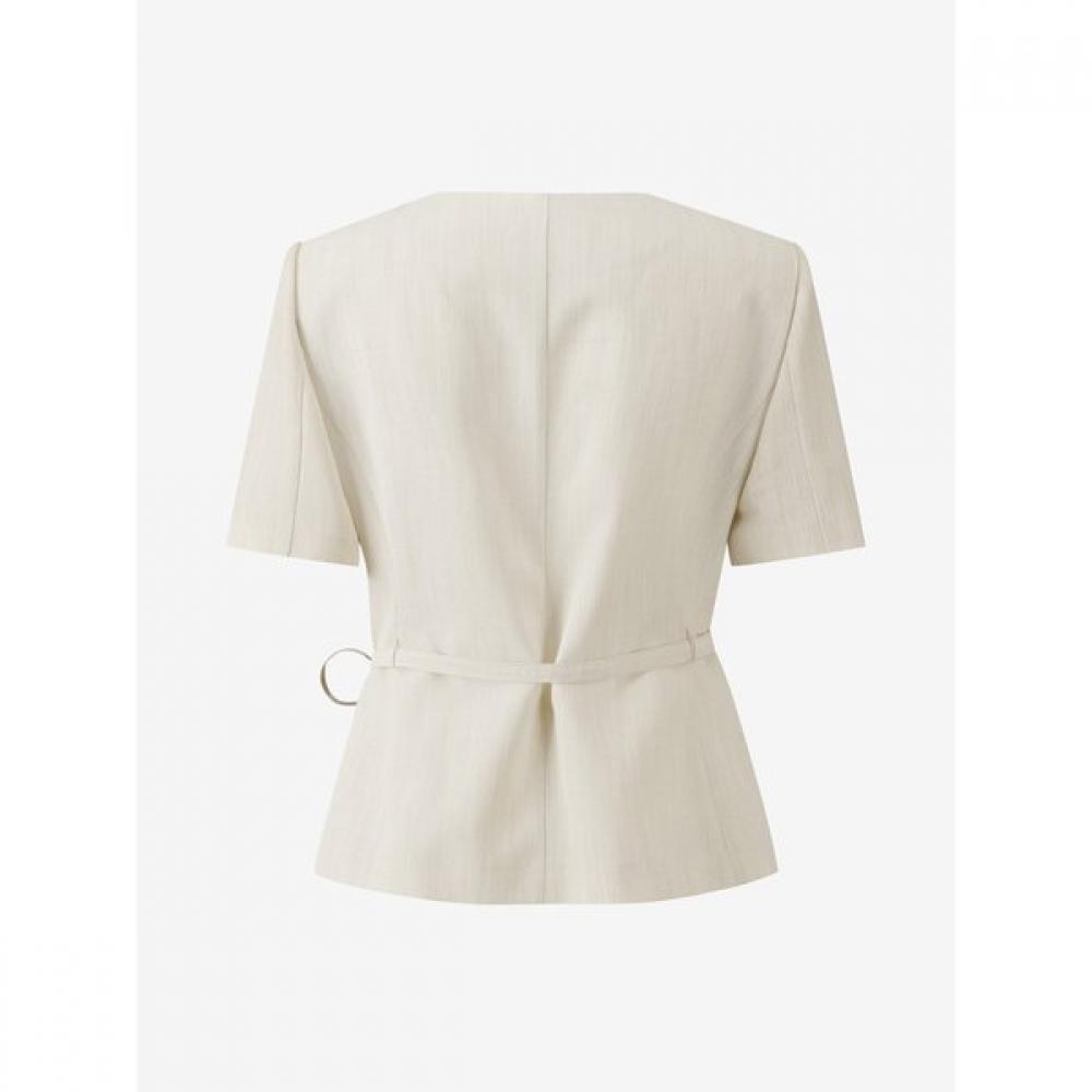 CC ColleCt. C exClusive sCoop neCk Belted jaCket C262msf334