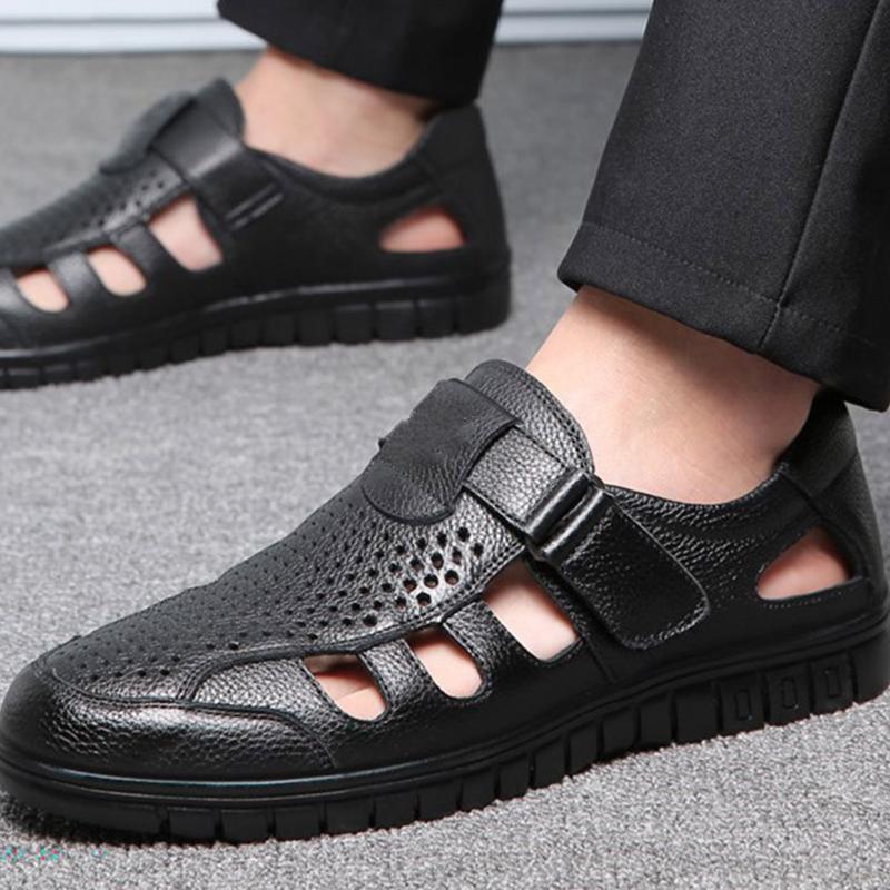 Módní letní pánské sandály Módní ležérní obuv Pánská Vydlabané Sandály Prodyšné Plážové boty Měkká podrážka Venkovní Lehká obuv