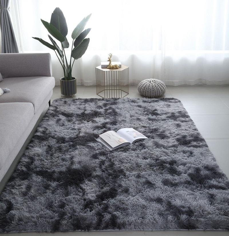 Inyahome Oversized Shaggy Area Rug for Living Room Bedroom Rug Modern Soft Fuzzy Throw Carpets for Kids Girls Boys Pets Room