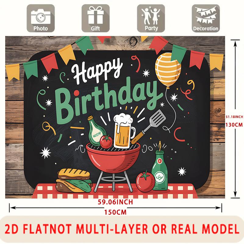 Photography Party Background 1pc - Photo Booth Props