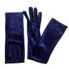 Gold Velvet Ladies' Long Retro Dance & Photography Gloves for Christmas