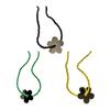 Stylish Flower Pendant Necklace Colorful Beads Choker Trendy Beads Necklace Acrylic Material Perfect Gift for Women Girl