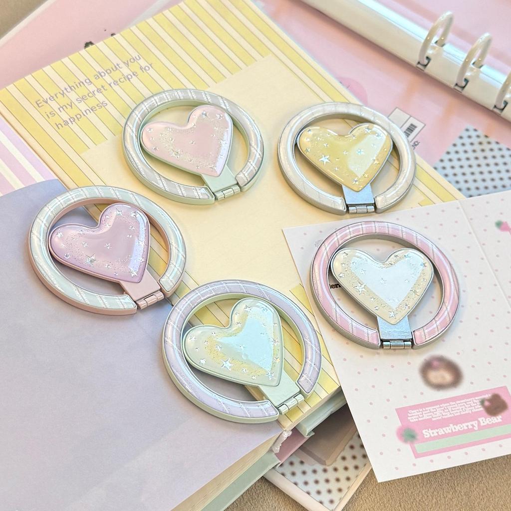 Gilded Heart-Shaped Magnetic Stand