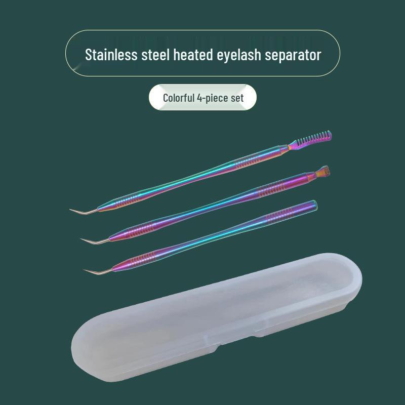 Dual-Headed Stainless Steel Eyelash & Eyebrow Tool: Comb, Curl, and Shape with Precision
