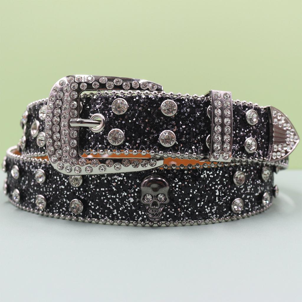 Punk Style Belt Men's Trendy Men's Jeans Belt High-end Leather Belt European and American Style Belt