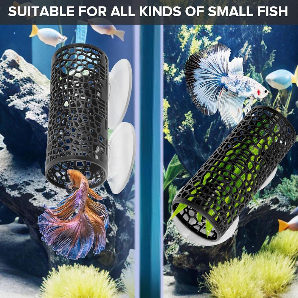 2pcs Betta Tunnel with Suction Cups Suitable for Small Fish and Shrimps