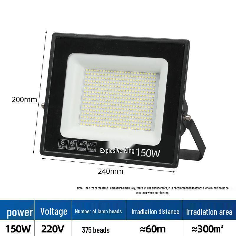 LED Waterproof Outdoor Spotlight Floodlight for Advertising and Courtyard Lighting