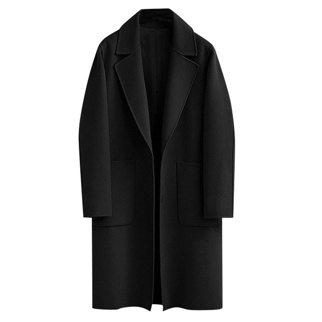 

Женский зимний длинный плащ на пуговицах с лацканами, куртка, женское пальто, верхняя одежда XXXXXL чёрный