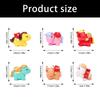 6 Piece Chinese Zodiacs Horse Miniature Figurine Resins Craft Desk Decors Ornaments for Home Office New Year Celebration
