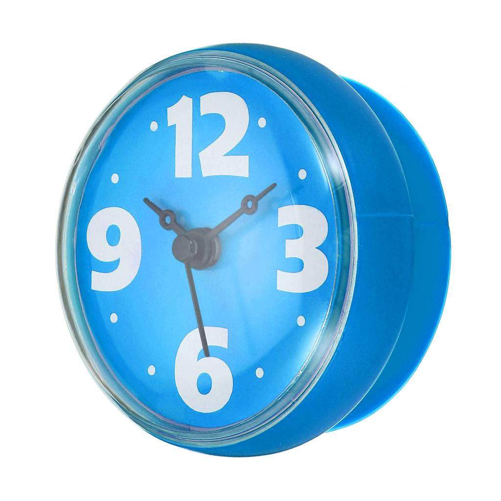 Uxcell 7.5cm Waterproof Mini Shower Clock Small Table Kitchen Living Bathroom Room Wall Clock Toilet Round Sucker Decor Art