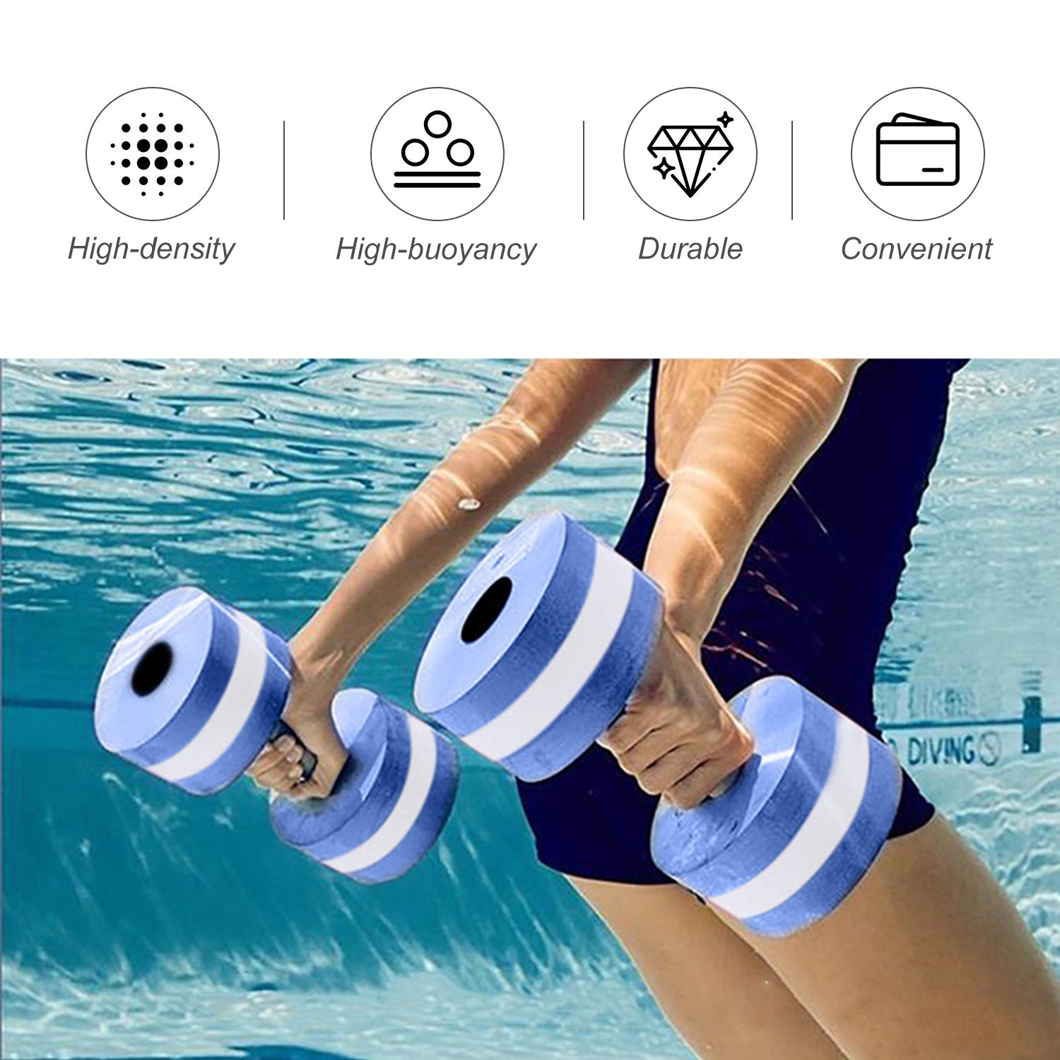 Haltères Aquatiques TheraBand En Mousse - Paire - Lumière Rouge - Neuf Pour Piscine/fitness