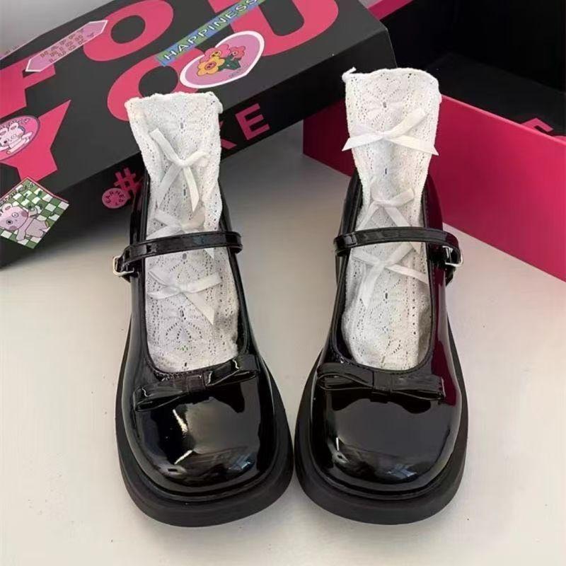 British Style Small Leather Shoes Women's Mary Jane Shoes Round Head Versatile Japanese Jk College Style Skirt 2025 Spring New